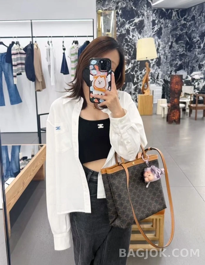 셀린느 셀린느 개선문 엠블럼 자수 셔츠 상세 이미지
