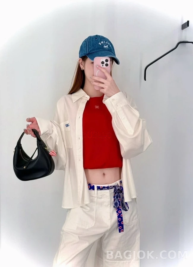 셀린느 셀린느 개선문 엠블럼 자수 셔츠 상세 이미지