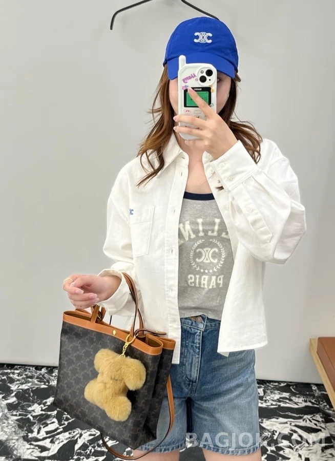 셀린느 셀린느 개선문 엠블럼 자수 셔츠 상세 이미지