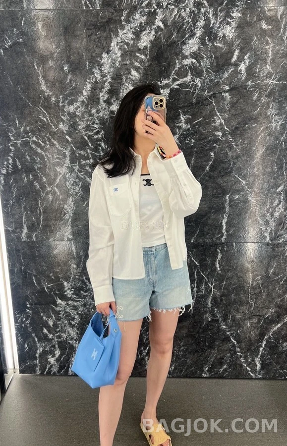 셀린느 셀린느 개선문 엠블럼 자수 셔츠 상세 이미지