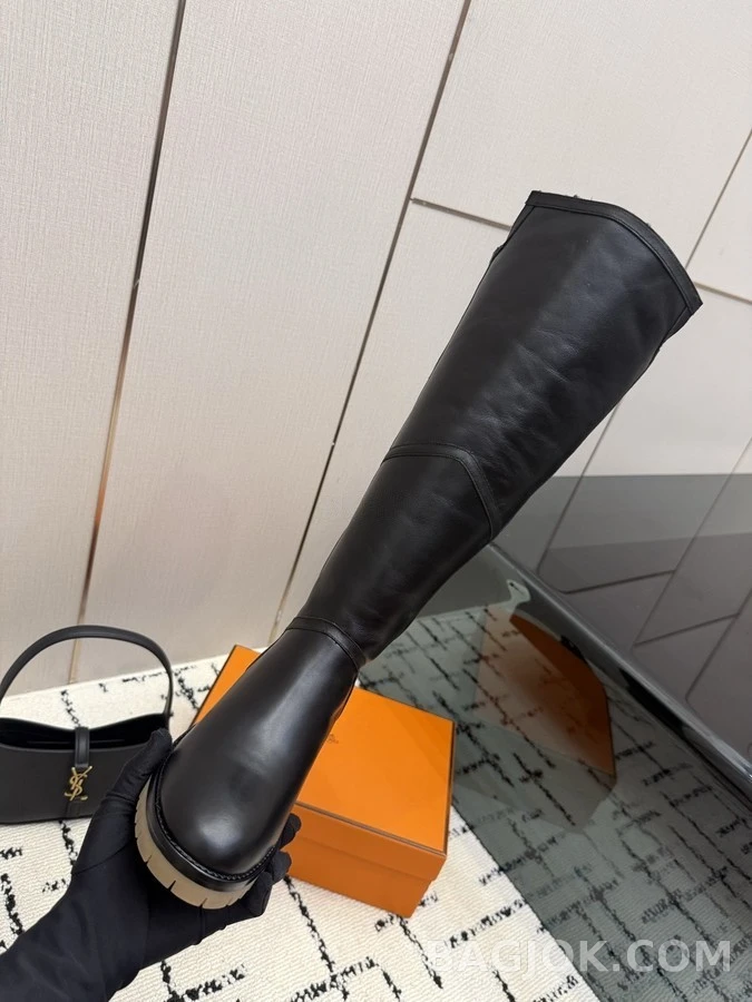 에르메스 에르메스 폴드오버 청키힐 부츠 상세 이미지
