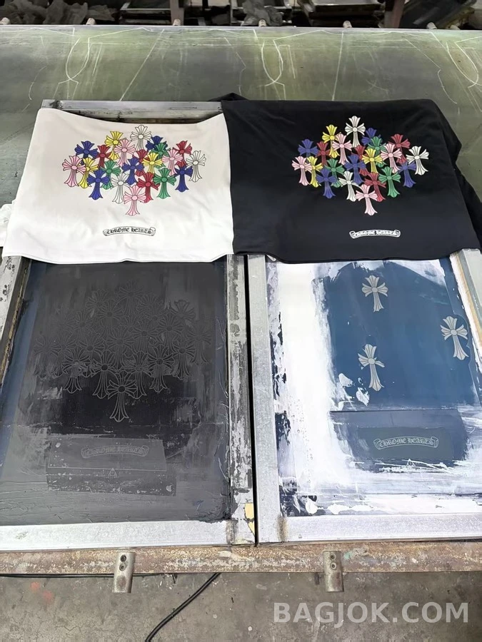 크롬하츠 크롬하츠 레인보우 크로스 긴팔 티셔츠 상세 이미지