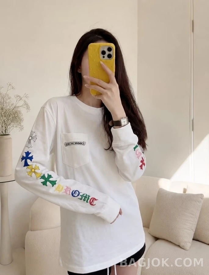 크롬하츠 크롬하츠 레인보우 크로스 긴팔 티셔츠 상세 이미지