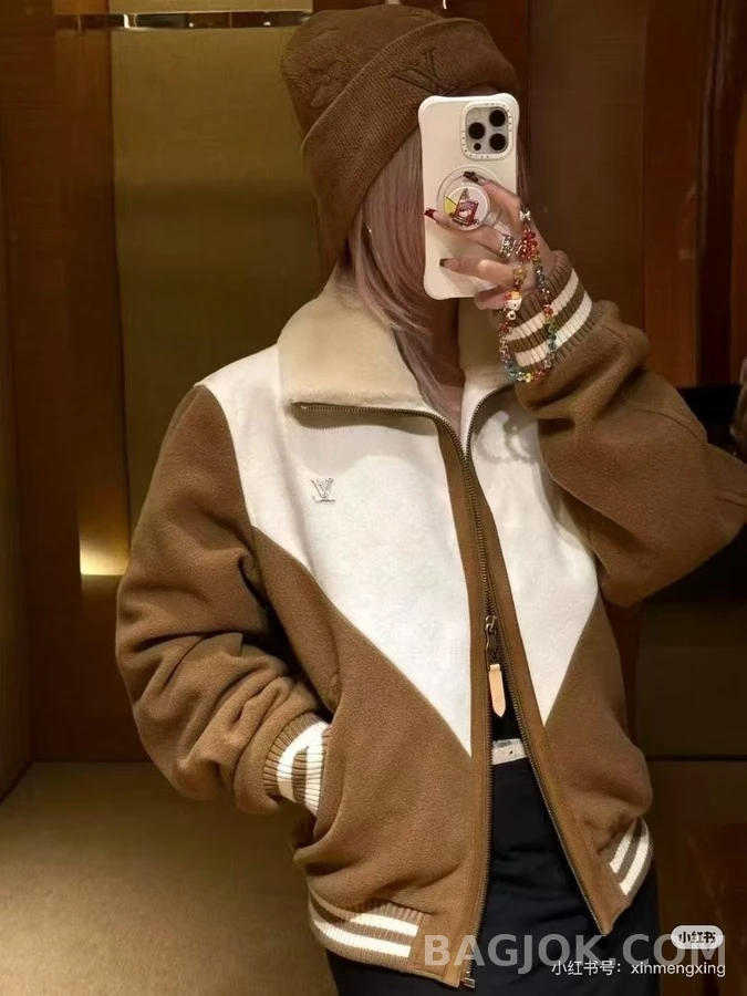 루이비통 루이비통 모노그램 레이저 컬러블록 플리스 자켓 상세 이미지