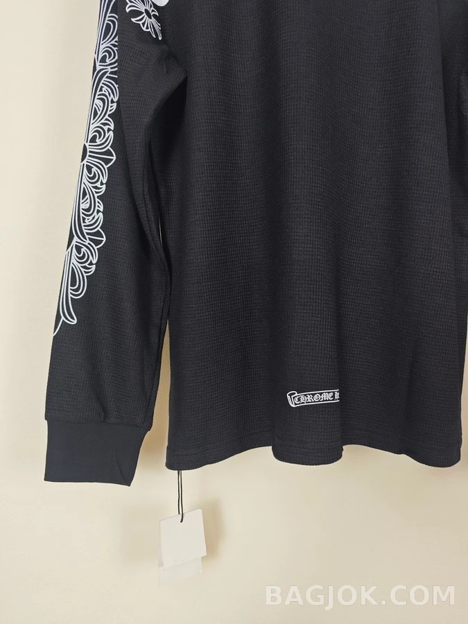 크롬하츠 크롬하츠 와플 크로스 긴팔 티셔츠 상세 이미지