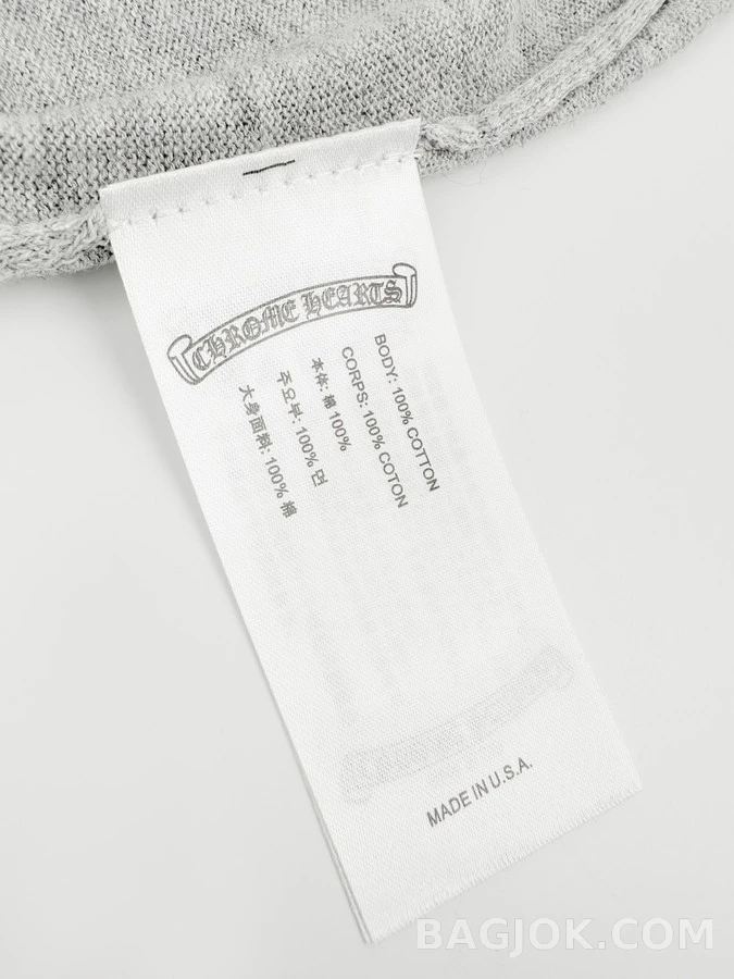 크롬하츠 크롬하츠 투톤 로고 자수 긴팔 티셔츠 상세 이미지