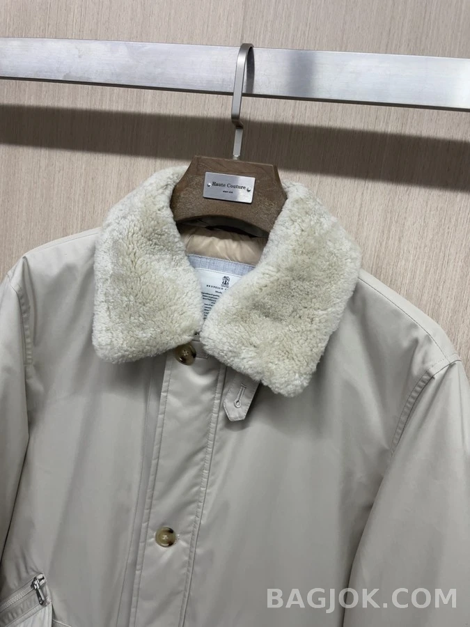 브루넬로 쿠치넬리 브루넬로 쿠치넬리 탈착 퍼카라 구스 다운 파카 상세 이미지