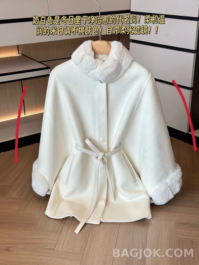 로로피아나 로로피아나 모피 칼라 케이프 자켓 상세 이미지