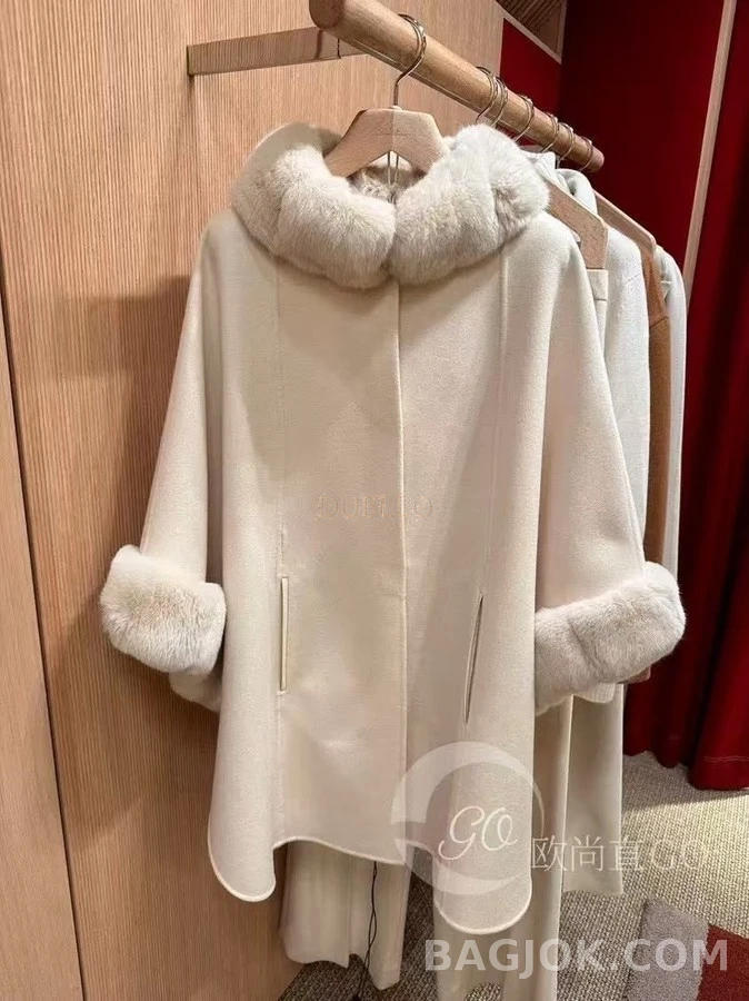 로로피아나 로로피아나 모피 칼라 케이프 자켓 상세 이미지