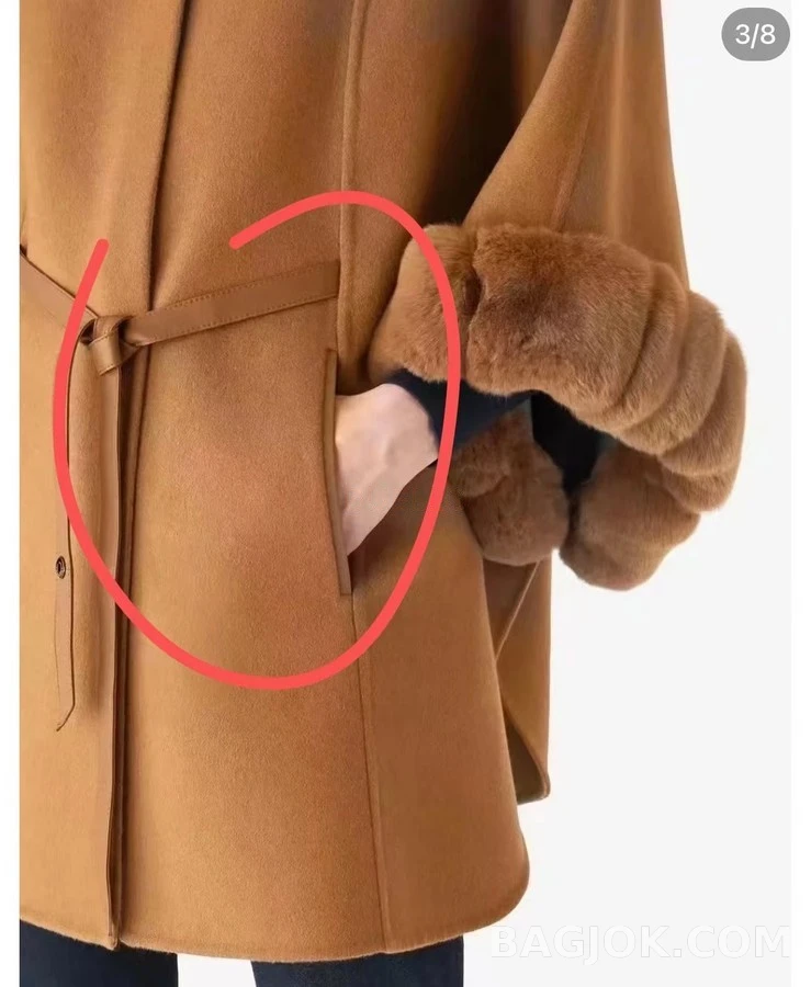 로로피아나 로로피아나 모피 칼라 케이프 자켓 상세 이미지