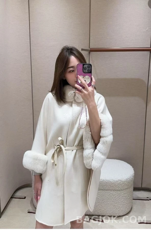 로로피아나 로로피아나 모피 칼라 케이프 자켓 상세 이미지