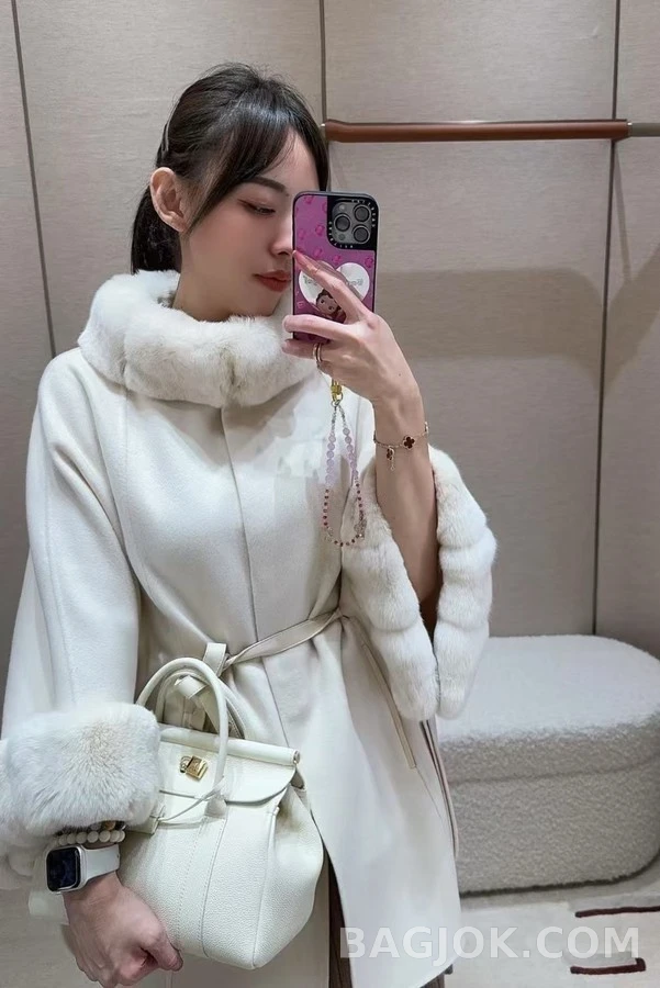 로로피아나 로로피아나 모피 칼라 케이프 자켓 상세 이미지