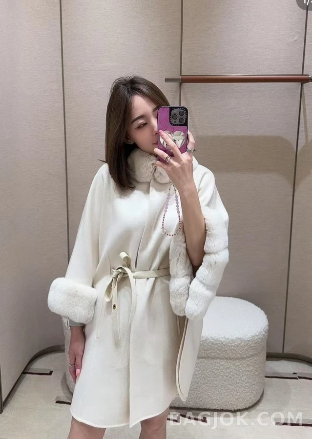 로로피아나 로로피아나 모피 칼라 케이프 자켓 상세 이미지