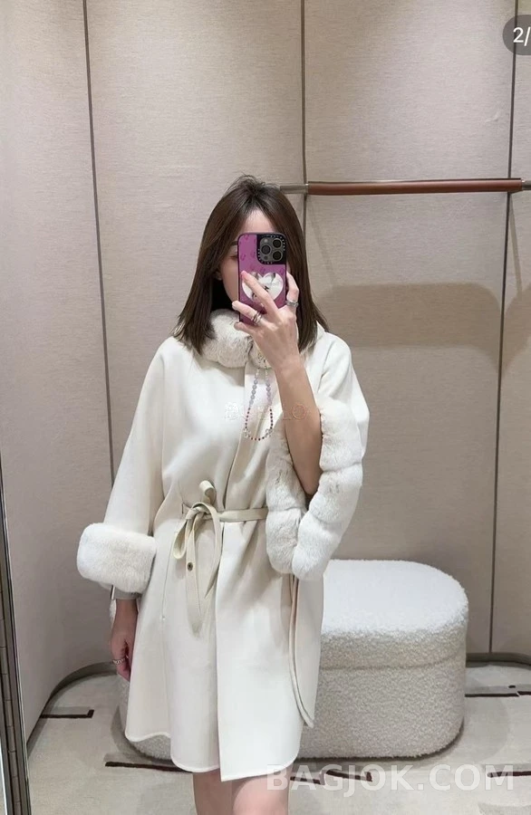 로로피아나 로로피아나 모피 칼라 케이프 자켓 상세 이미지