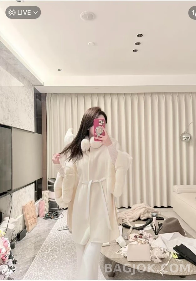 로로피아나 로로피아나 모피 칼라 케이프 자켓 상세 이미지