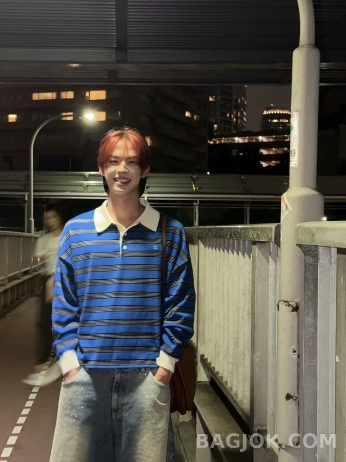 셀린느 셀린느 클라인 스트라이프 폴로 니트 상세 이미지