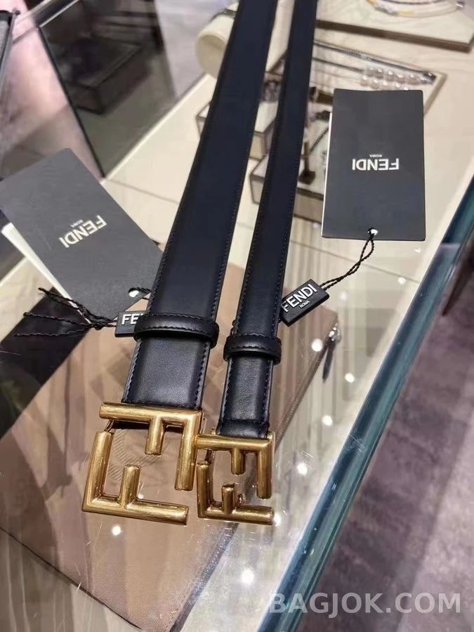펜디 펜디 로고 가죽 벨트 상세 이미지