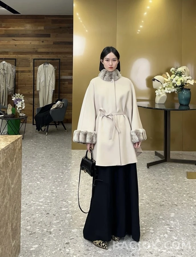 로로피아나 로로피아나 퍼 카라 캐시미어 케이프 코트 상세 이미지