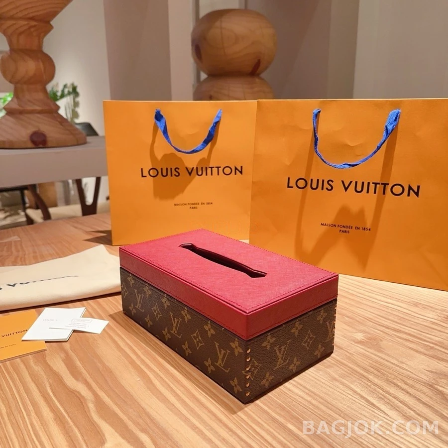 루이비통 루이비통 모노그램 가죽 티슈 박스 상세 이미지