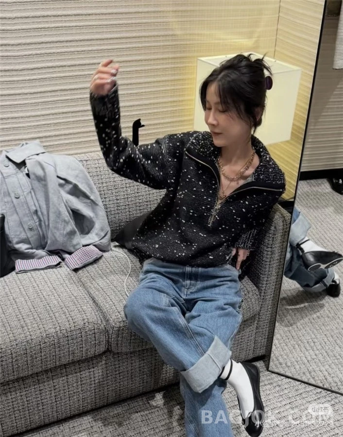 샤넬 샤넬 투톤 보우 삭스 플랫 상세 이미지