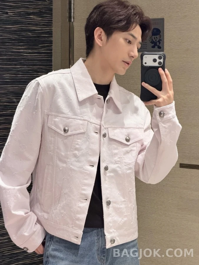 루이비통 루이비통 모노그램 핀펀칭 데님 자켓 상세 이미지