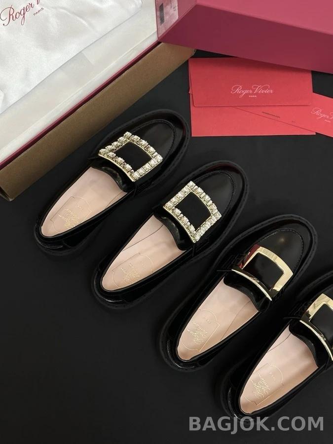 로저 비비에 로저비비에 플랫폼 스퀘어 버클 로퍼 상세 이미지