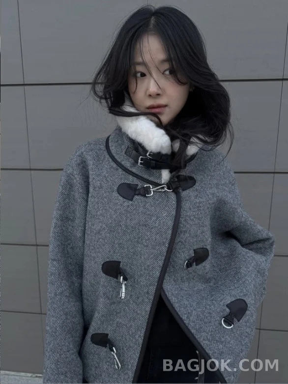 로로피아나 로로피아나 퍼 칼라 울 더플 코트 상세 이미지