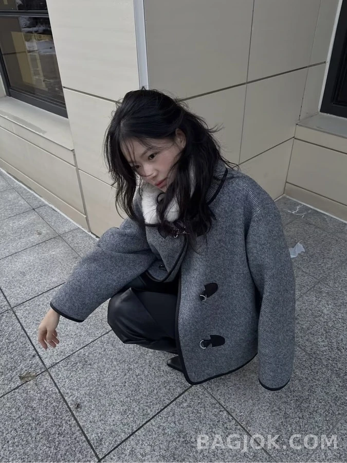 로로피아나 로로피아나 퍼 칼라 울 더플 코트 상세 이미지