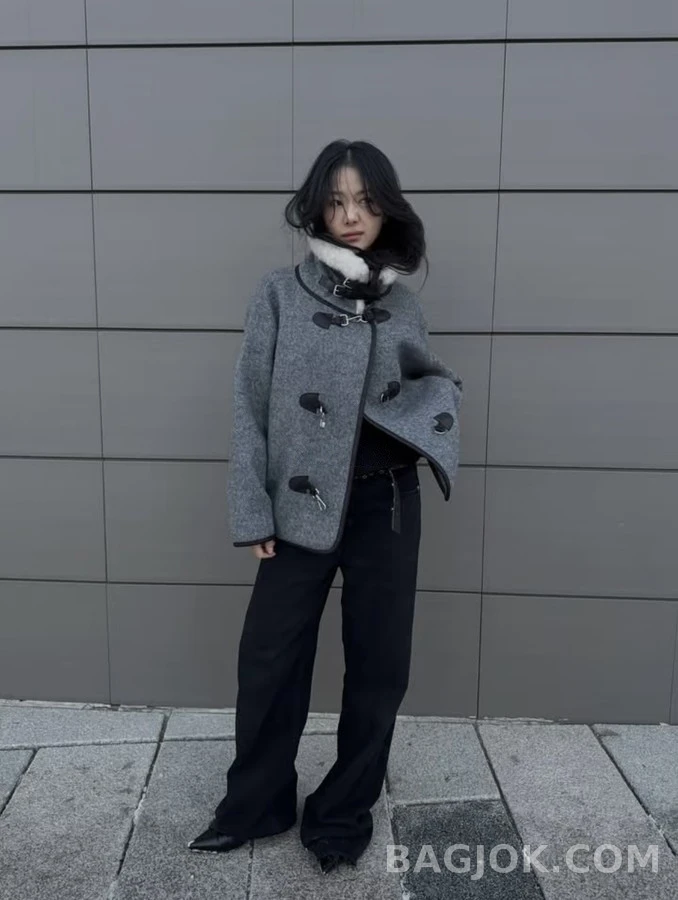로로피아나 로로피아나 퍼 칼라 울 더플 코트 상세 이미지