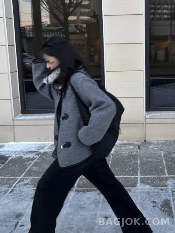 로로피아나 로로피아나 퍼 칼라 울 더플 코트 상세 이미지