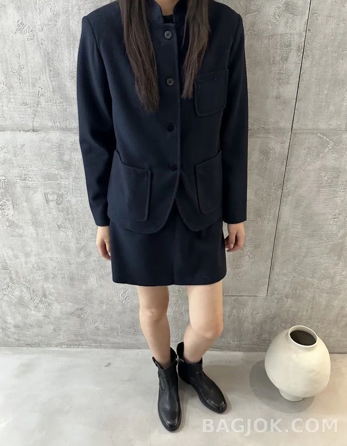 로로피아나 로로피아나 신중식 스탠드넥 더블페이스 자켓 상세 이미지