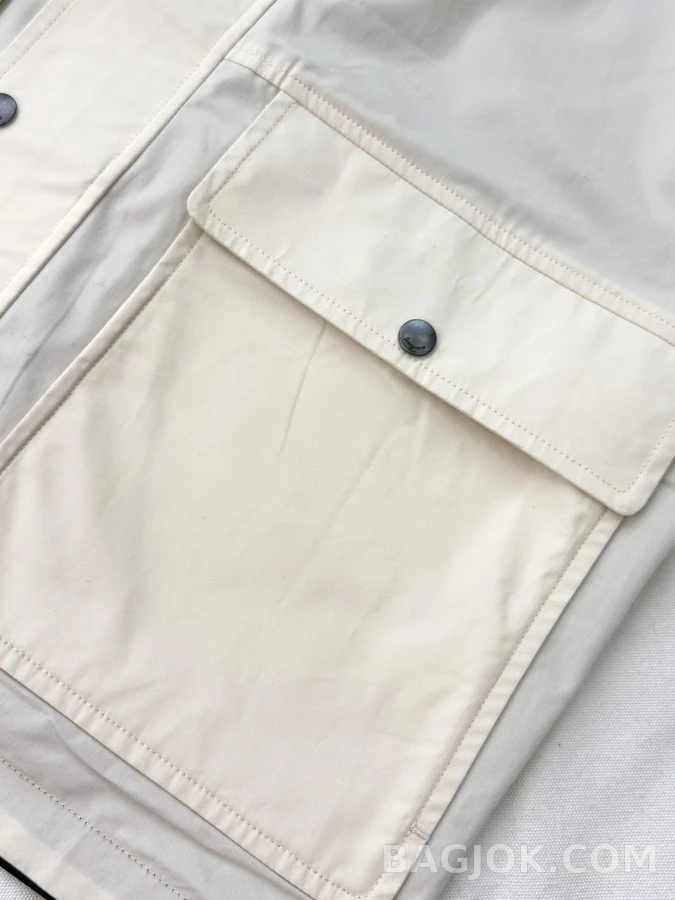생로랑 세인트로랑 투톤 카라 리버서블 워크웨어 자켓 상세 이미지