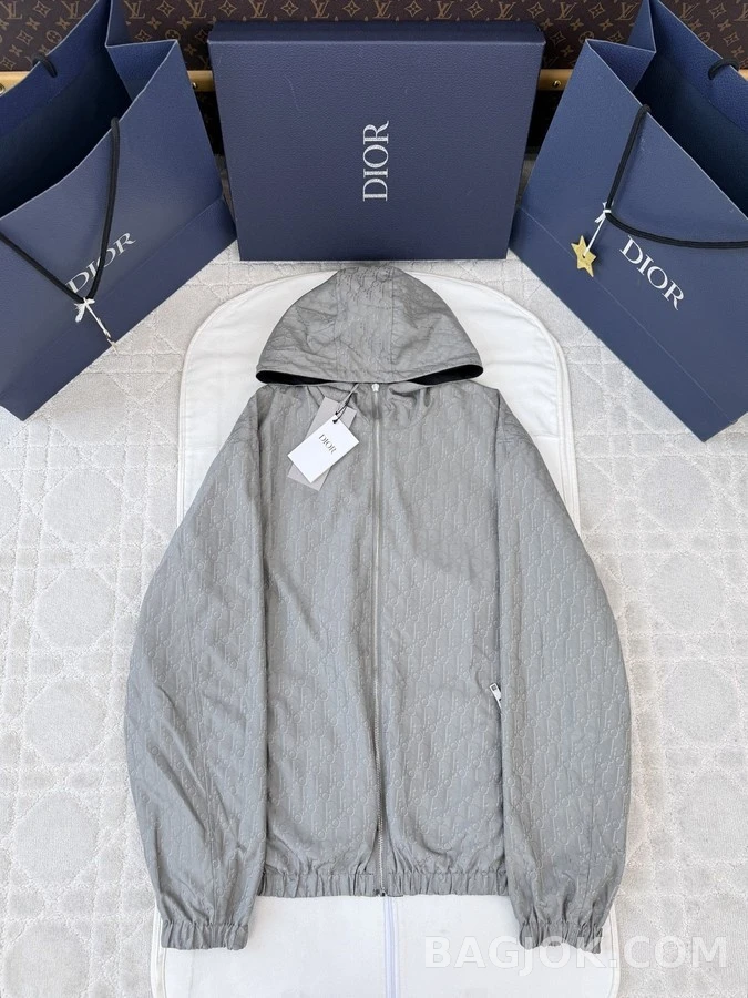 디올 디올 메탈 로고 후드 자켓 상세 이미지