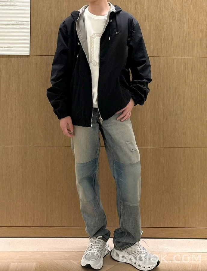 디올 디올 메탈 로고 후드 자켓 상세 이미지