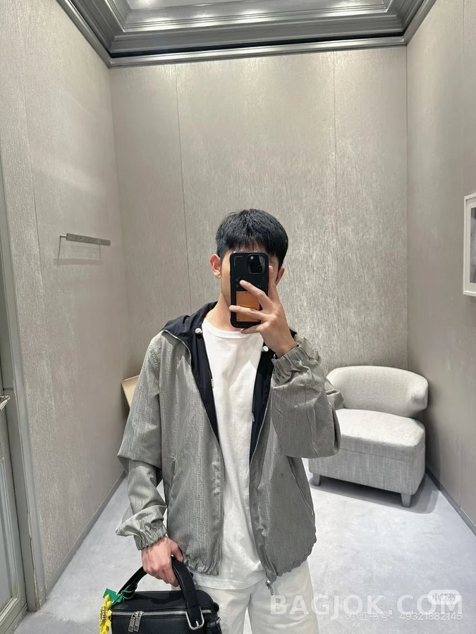 디올 디올 메탈 로고 후드 자켓 상세 이미지