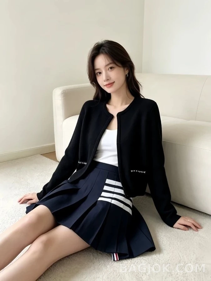 톰브라운 톰브라운 퀼팅 비즈 장식 자켓 상세 이미지