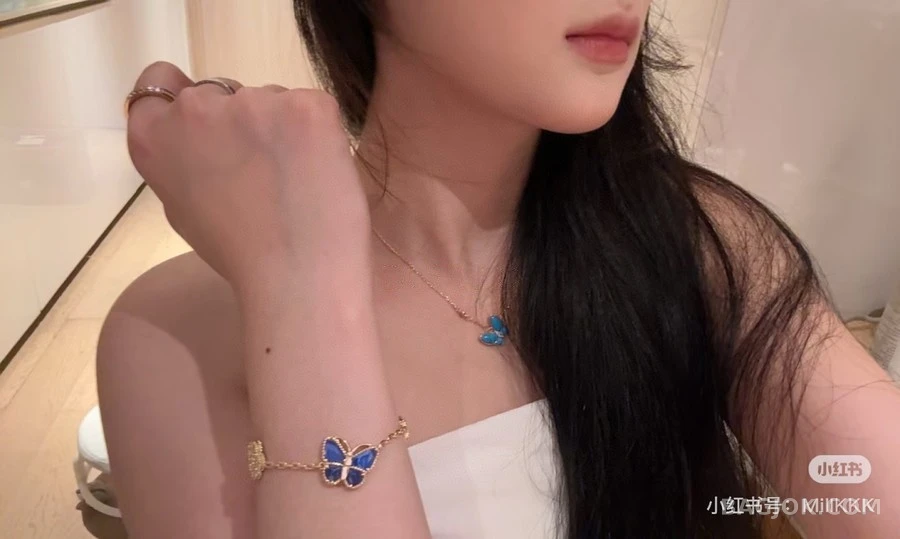 반클리프 아펠 반 클리프 아펠 투버터플라이 터콰이즈 목걸이 상세 이미지