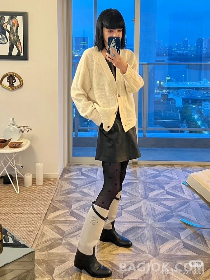 에르메스 에르메스 투톤 버클 롱부츠 상세 이미지