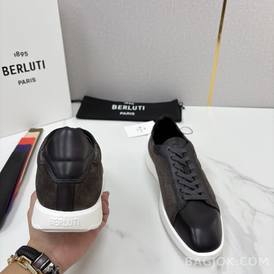 벨루티 벨루티 스텔라 스웨이드 레더 스니커즈 상세 이미지