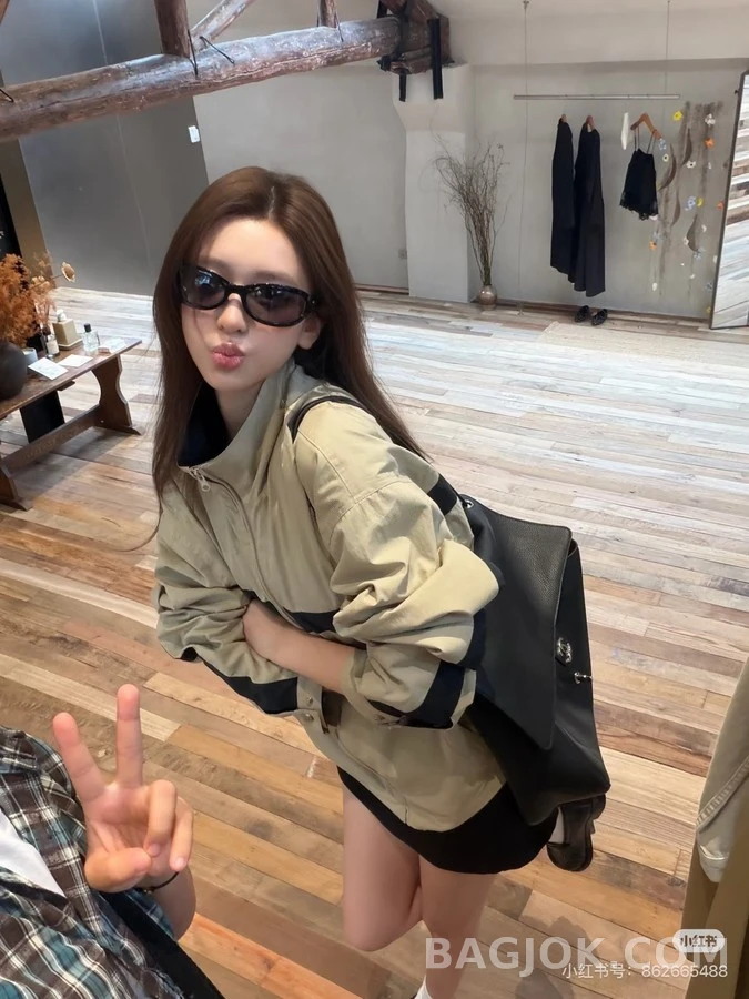 생로랑 세인트로랑 배색 자수 자켓 상세 이미지