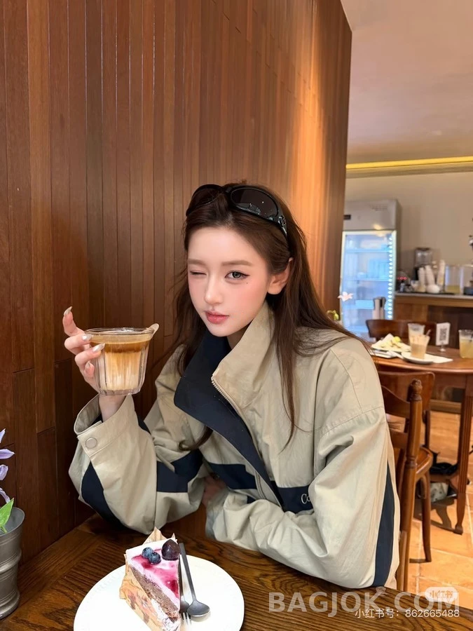 생로랑 세인트로랑 배색 자수 자켓 상세 이미지
