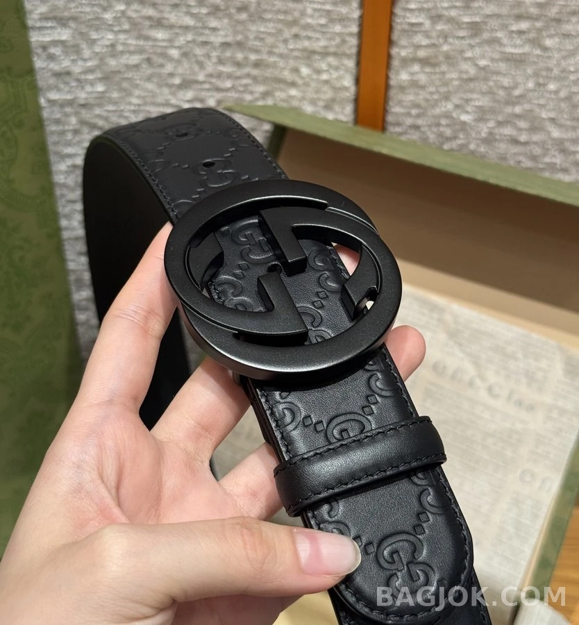 구찌 구찌 시그니처 인터로킹 벨트 상세 이미지