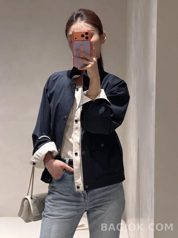 생로랑 세인트로랑 르 카산드르 자수 리버시블 자켓 상세 이미지