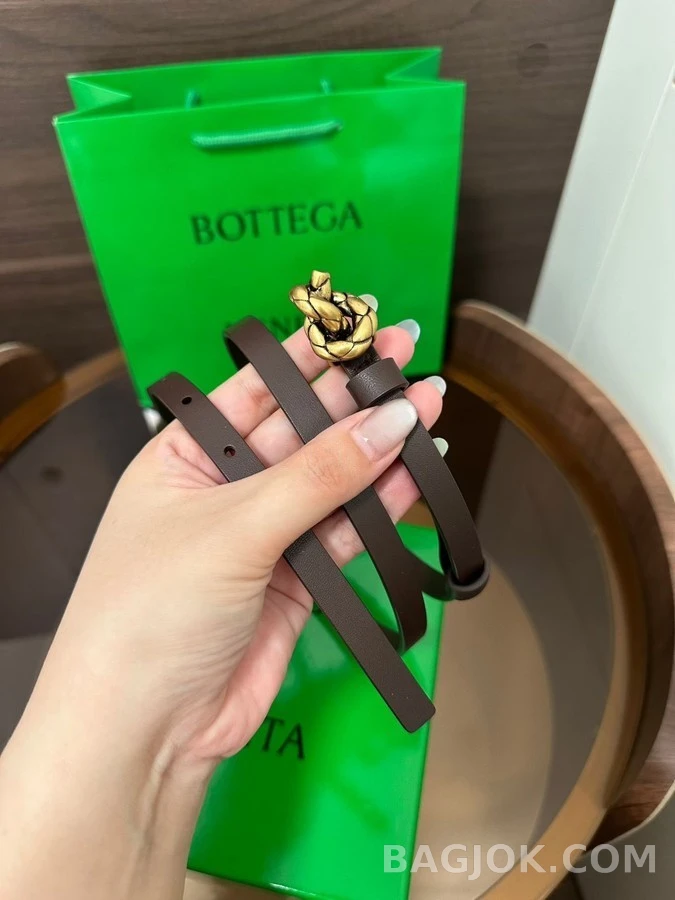 보테가베네타 보테가 베네타 브레이드 노트 레더 벨트 상세 이미지