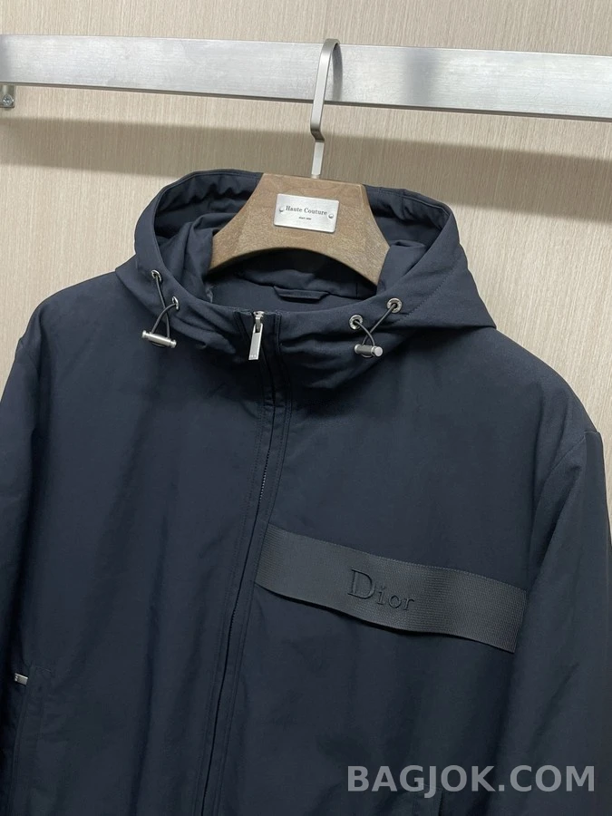 디올 디올 엠보싱 로고 후드 경량 패딩 상세 이미지
