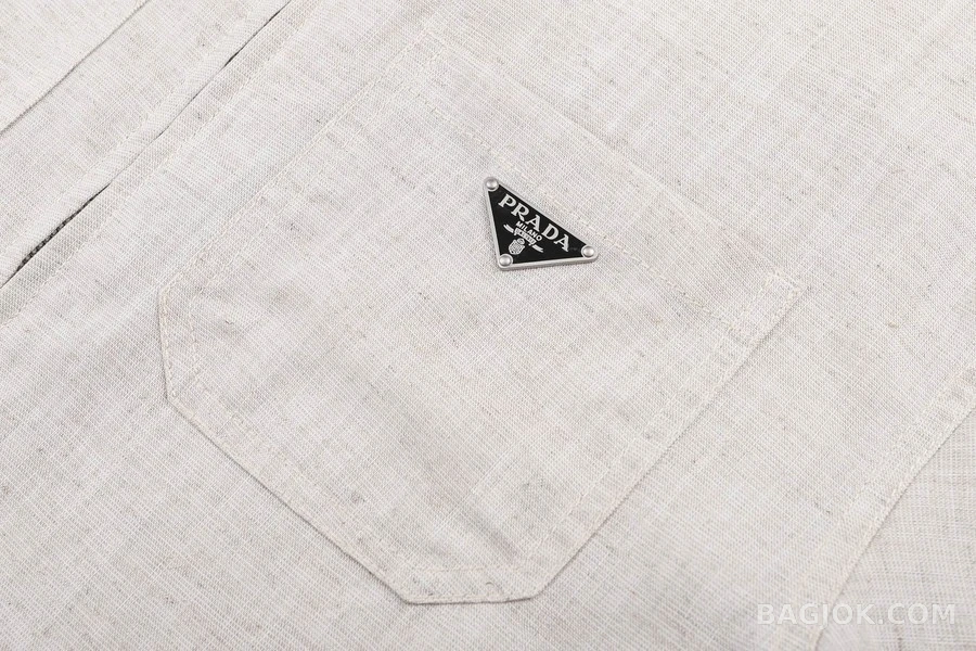 프라다 프라다 삼각 로고 코튼 블렌드 자켓 상세 이미지