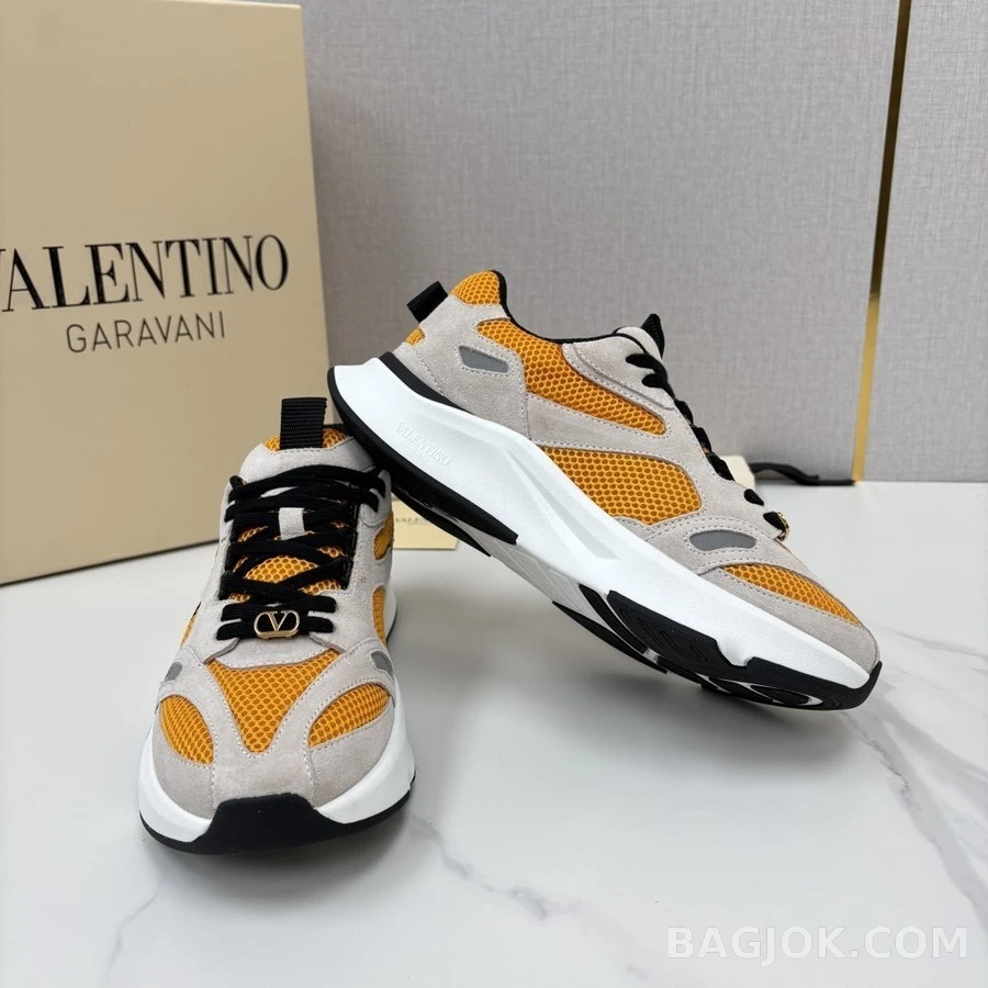 발렌티노 발렌티노 컬러블록 메쉬 스니커즈 상세 이미지