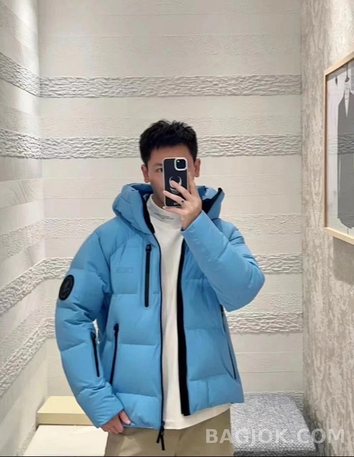 디올 디올 로고 후드 패딩 자켓 상세 이미지