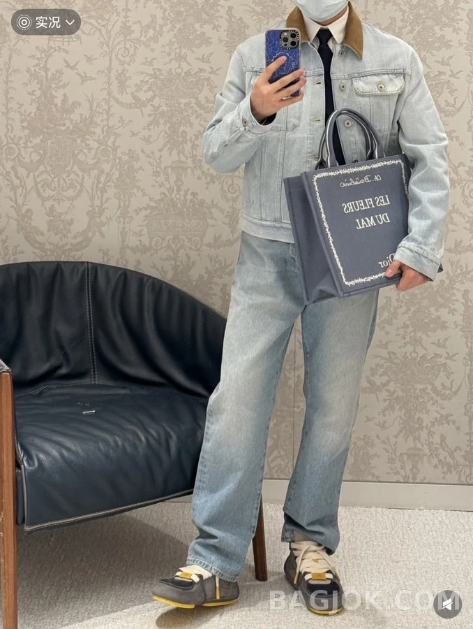 디올 디올 코듀로이 카라 데님 자켓 상세 이미지