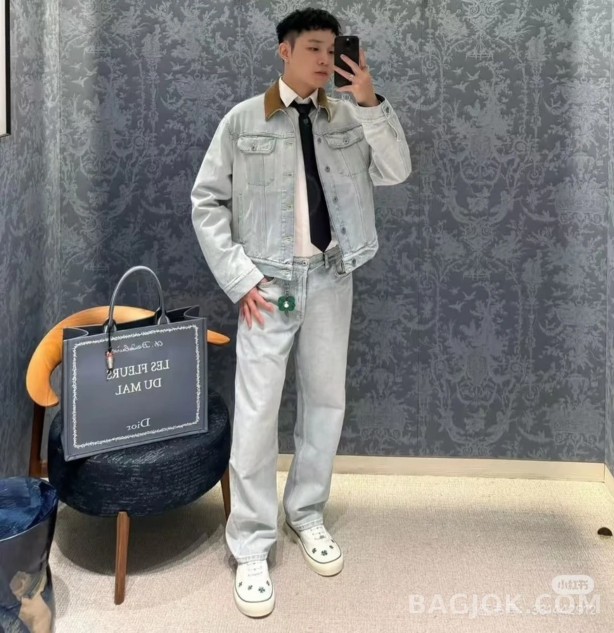 디올 디올 코듀로이 카라 데님 자켓 상세 이미지